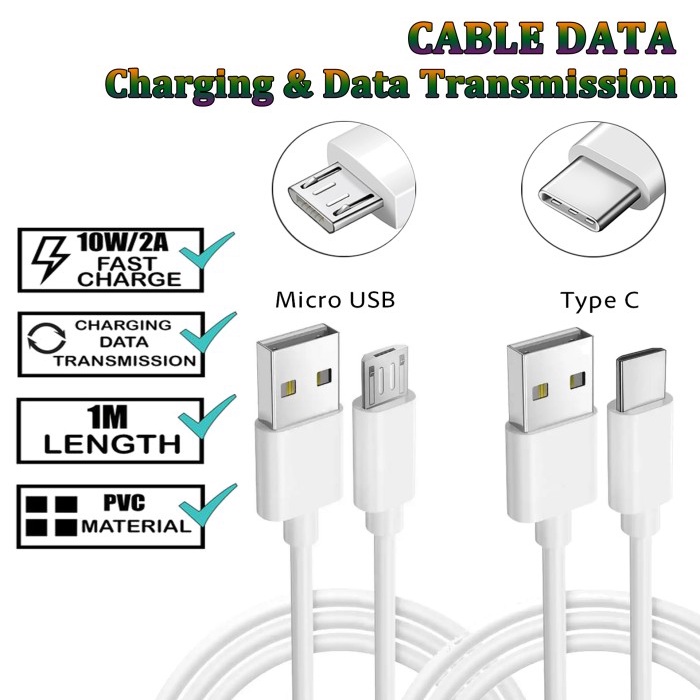 Kabel Data Cas Casan Fast Charger Type C Micro USB Charger HP Android