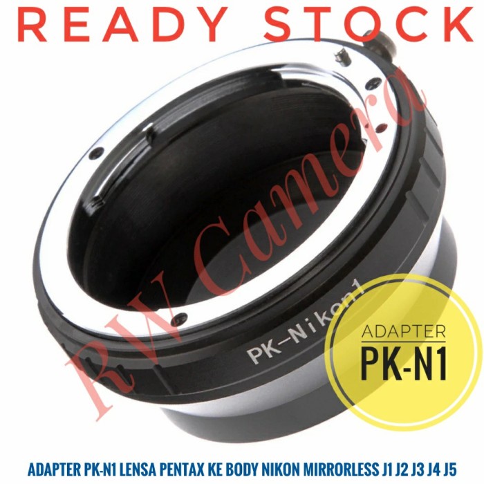 Adapter PK-N1 PK-Nikon1 Lensa Pentax Ke Body Nikon Mirrorless J4 J2 J3 J5 Converter Adafter Lens