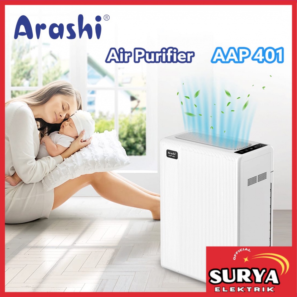 Air Purifier HEPA Filter ARASHI AAP-401 Penyaring Udara