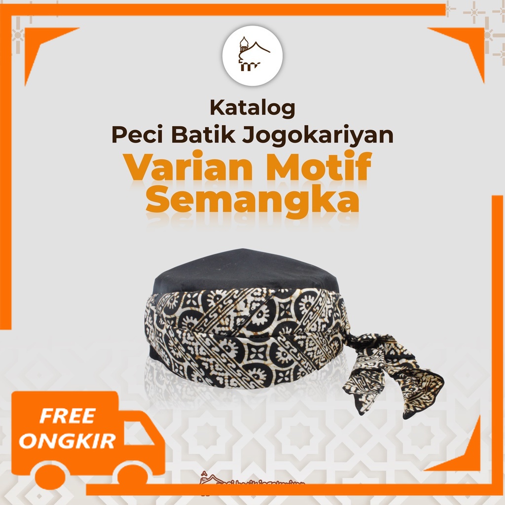 Peci Batik Jogokariyan Jogokaryan KOpeah Songkok Batik Motif Semangka Original