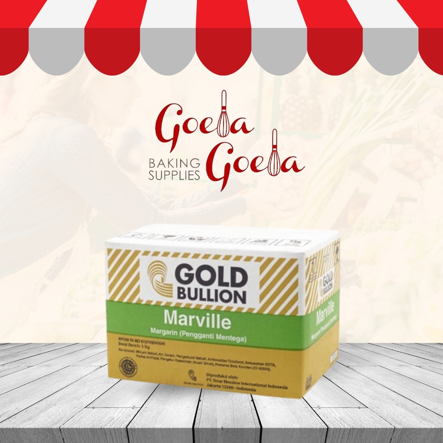 Gold Bullion Marville Butter Replacer Margarine / Margarin - 500 gram