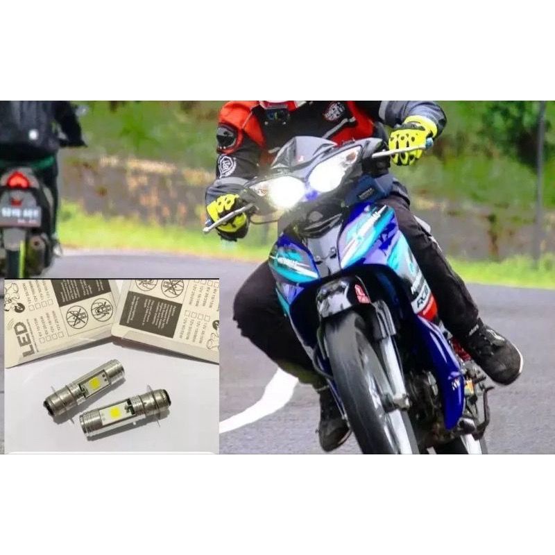 LAMPU DEPAN LED JUPITER Z BURHAN NYALA PUTIH HARGA 2PCS