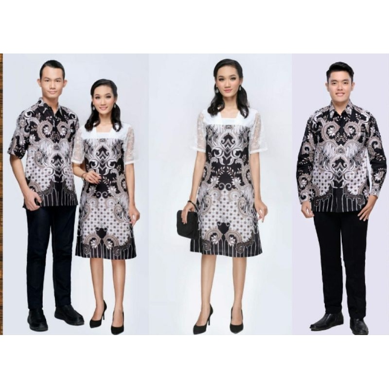 BATIK COUPLE KELUARGA FAMILY DRES TUNIK  PASANGAN MODERN UNTUK KONDANGAN TERBARU KEKINIAN AYAH IBU A