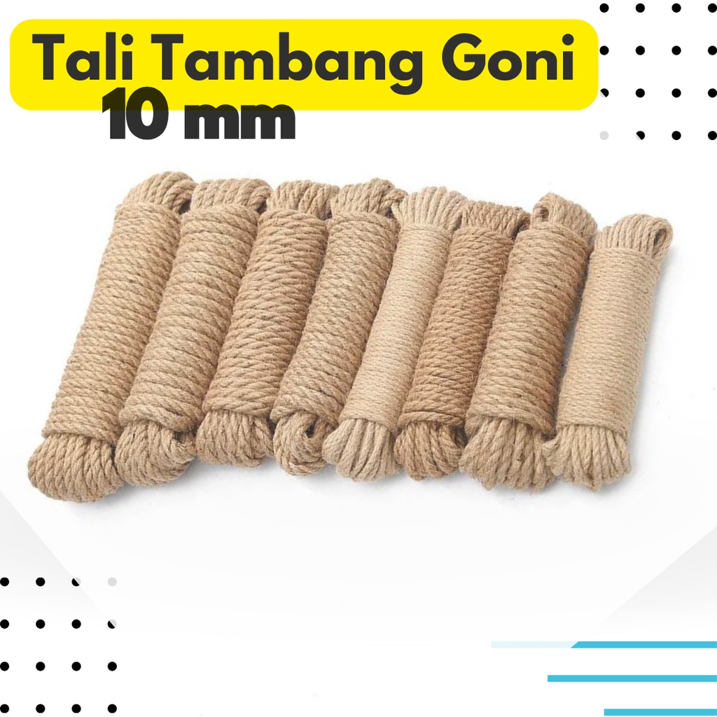 Tali Tambang Goni 10 MM Tali Tambang kecil Rami Goni