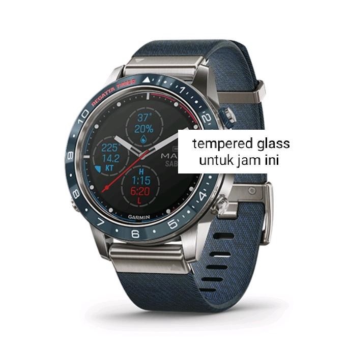 TG tempered glass for GARMIN MARQ captain nti gores jam tangan pelindung layar screen protector watc