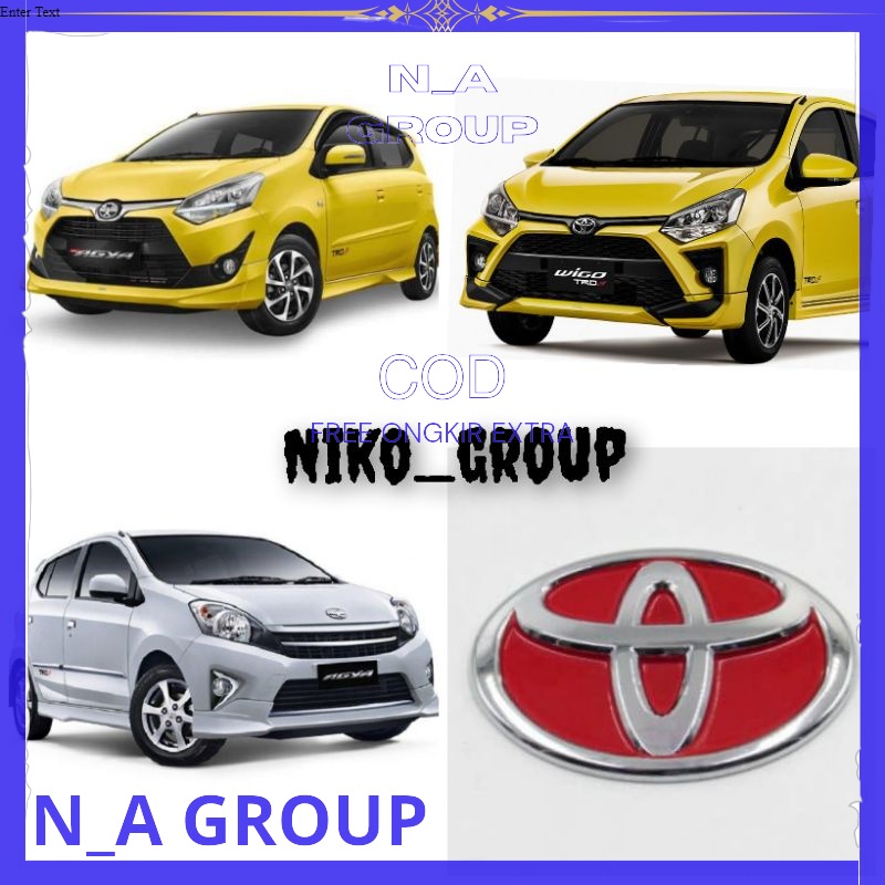 Logo Emblem Toyota Front AGYA