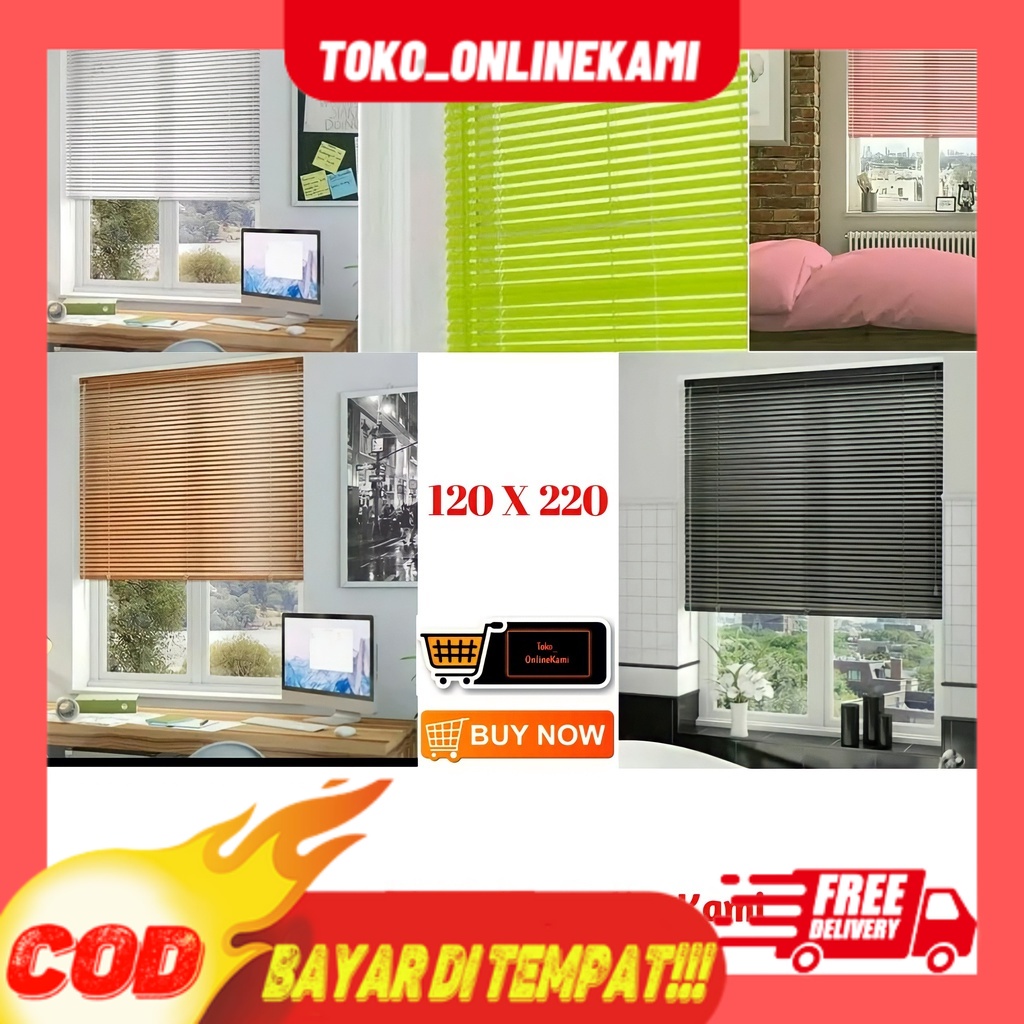 Krey Pvc 120 X 220 / Venentiand Blind / Tirai Gulung PVC / Tirai Gulung / Kris Tirai Gulung