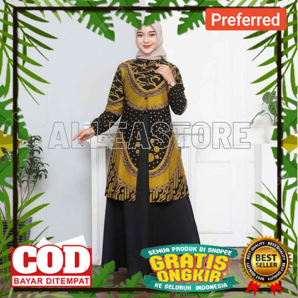 BATIK NASIONAL //Gamis Batik Gamis Motif Padma Dress Modern Premium, Dress Muslim, Gamis Batik Kombinasi, Gamis Batik Terlaris// MODEL BARU BATIK SEMUA UKURAN ADA
