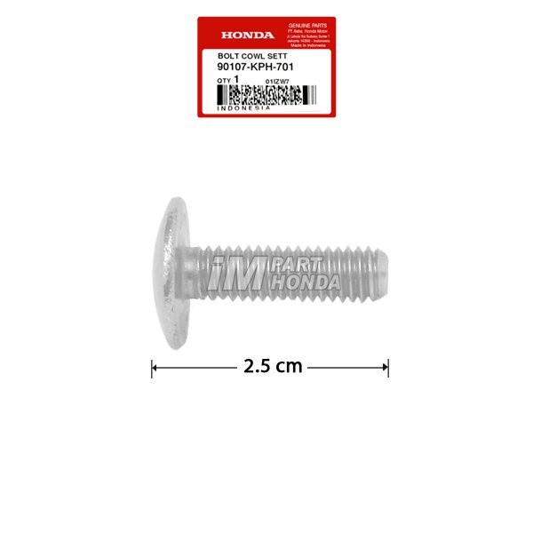90107-KPH-701 Baut Tebeng Karisma Supra X 125 Lama Batman