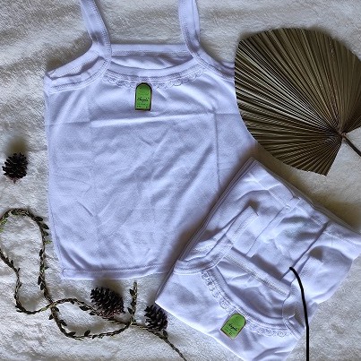 Singlet Tanktop Kaos Dalam Anak Perempuan Sandat Angela Putih Renda Murah Kaos Kutang Anak Perempuan