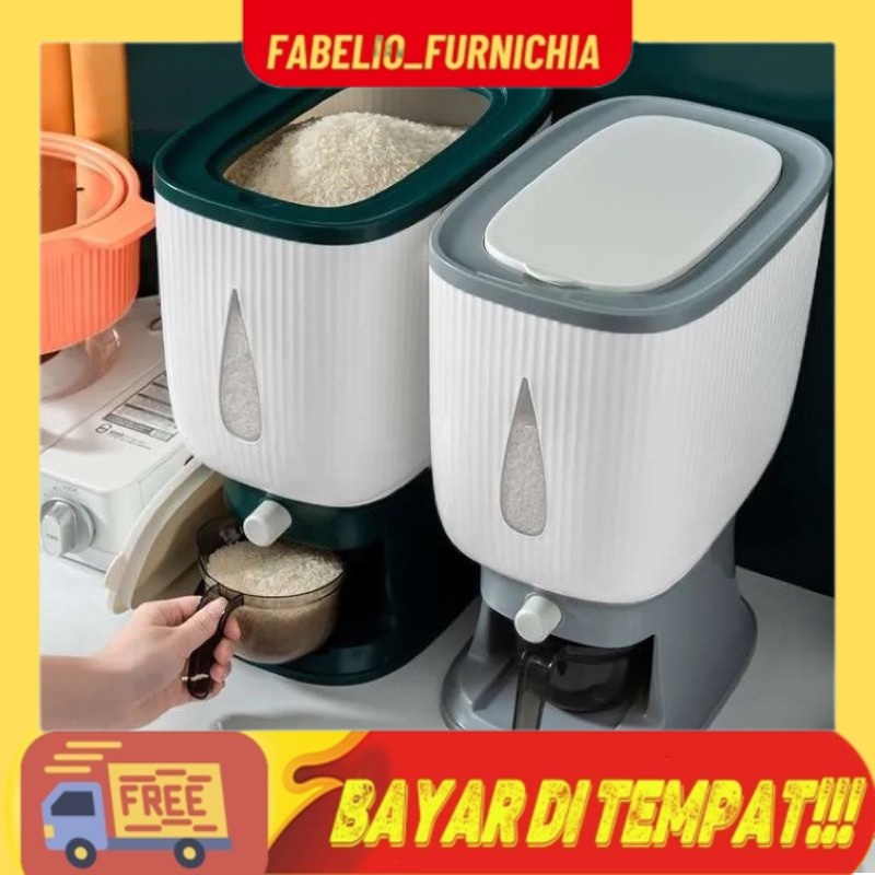 DISPENSER BERAS TRILINS / DISPENSER BERAS 10KG / DISPENSER BERAS