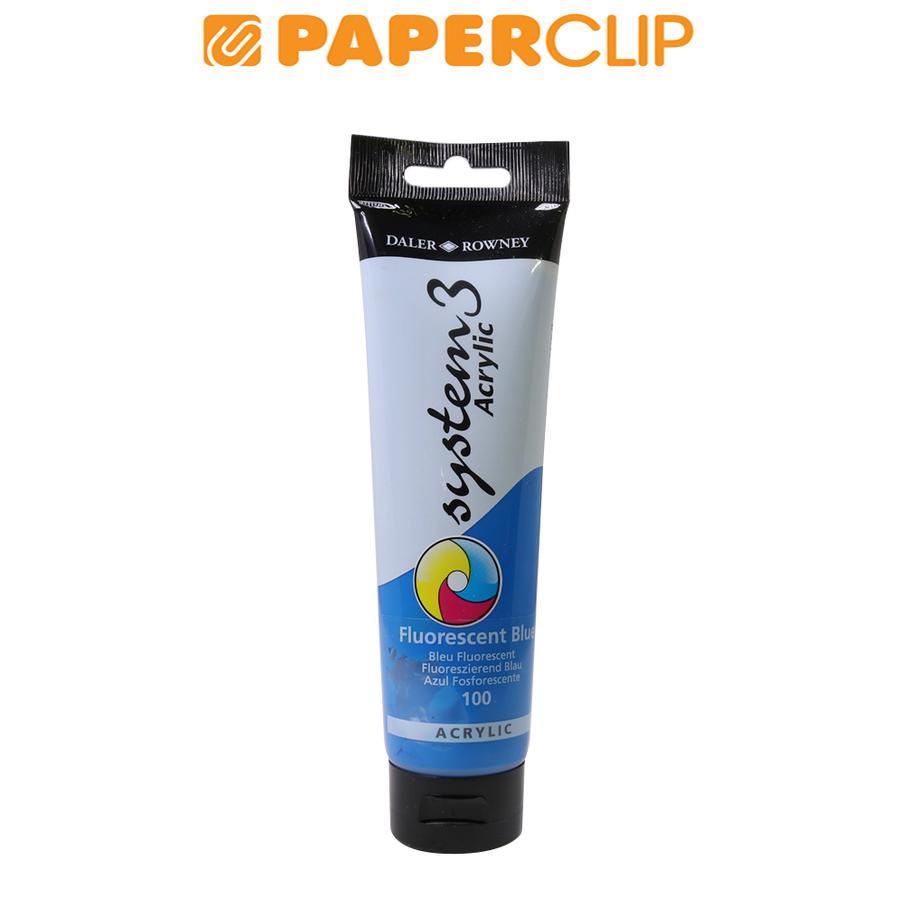 

ACRYLIC COLOR DALER ROWNEY SYSTEM3 150ML 129150100 FLUORESCENT BLUE