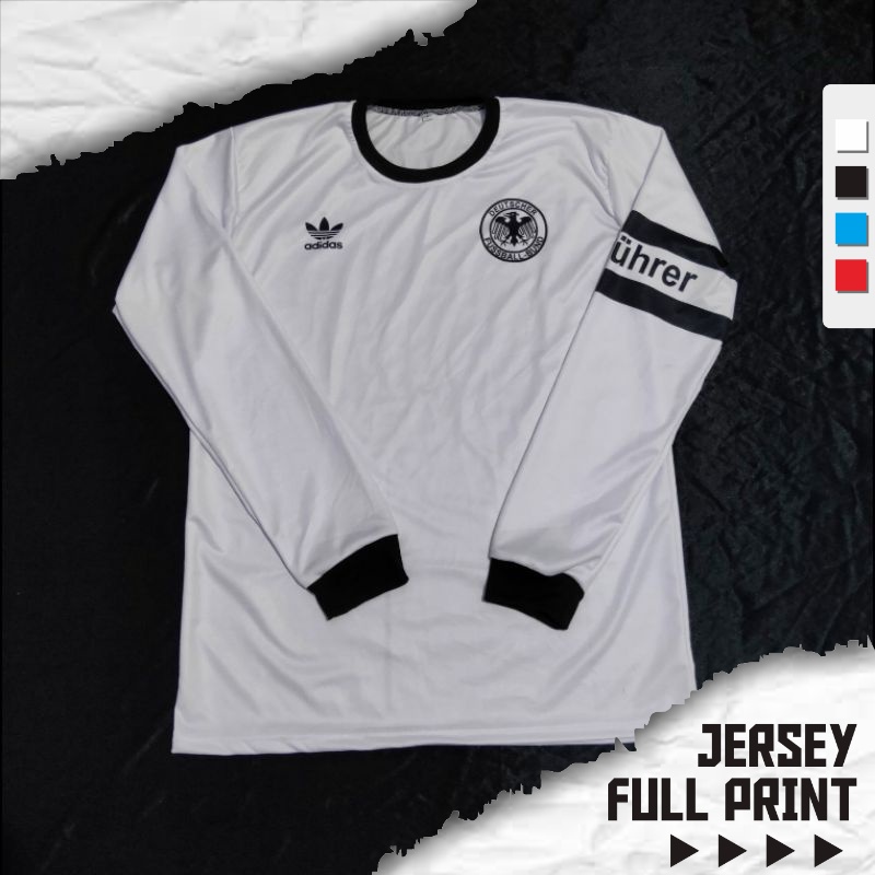 Jersey Jerman Germany Retro 1974 Full Printing Custom