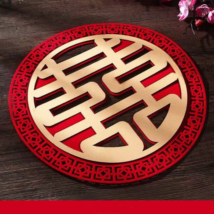 Wed Shuang Xi/Shuang Xi Dekorasi Sangjit/Sticker Xi Wedding