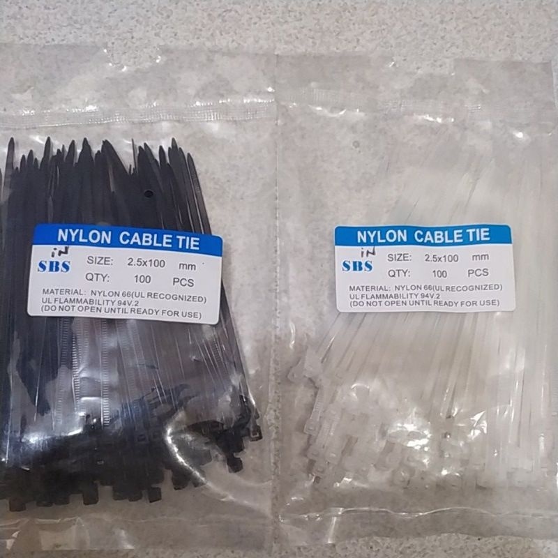 

KABEL TIES 2.5 X 100 NYLON / CABLE TIES / 10CM PENGIKAT