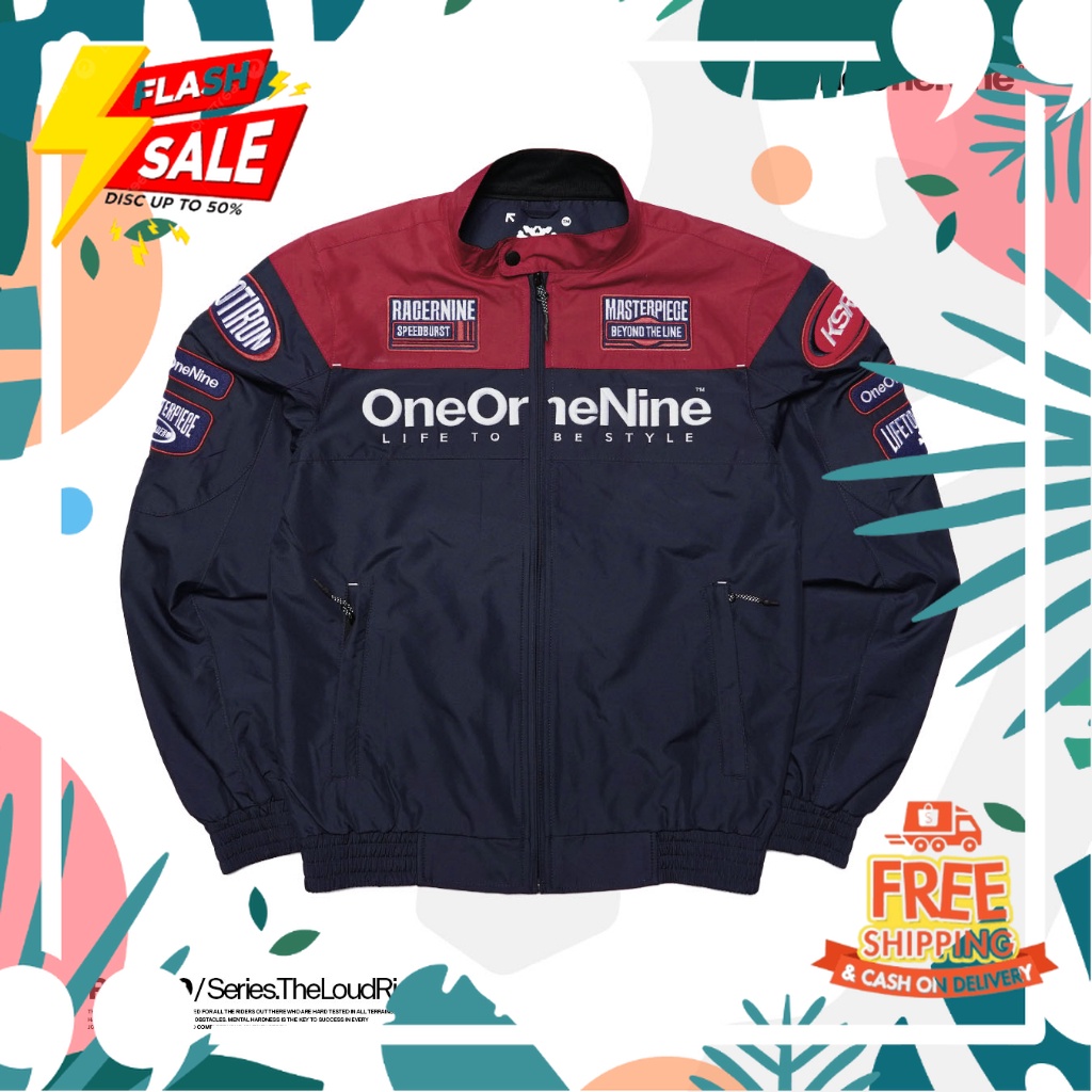 PROMO SALE 11.11 STYLE OUTFIT TERBARU //JACKET RACERNINE LOUD RIDER NAVY RED SERIES | KSR ONEONENINE