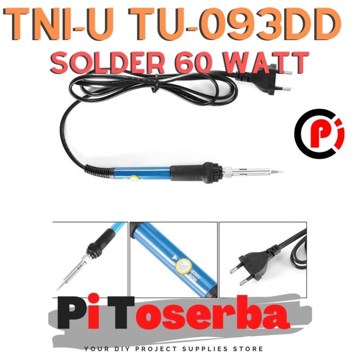Original TNI-U TU-093DD Solder Listrik 60 Watt Adjustable Temperature