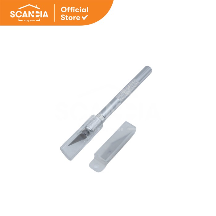 

SCANDIA Precision Craft Knife Pisau Seni Art 2 Blade Silver (QE0570)