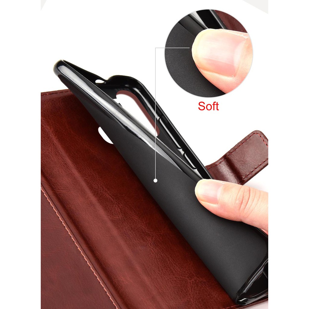 EllaStuff Samsung A11 M11 Case Leather Flip Case Dompet Case Casing Samsung A11 M11