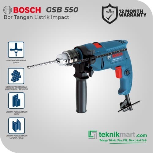 Bosch GSB 550 13 mm Bor Listrik Impact