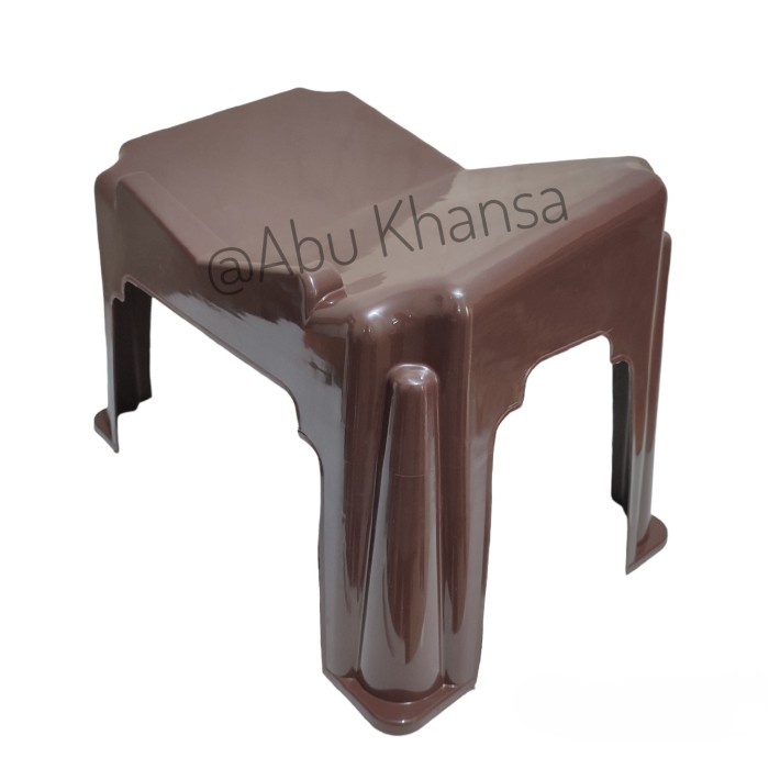 MEJA QURAN PLASTIK MEJA NGAJI BELAJAR LEKAR REKAL PLASTIK MODEL BARU - Cokelat