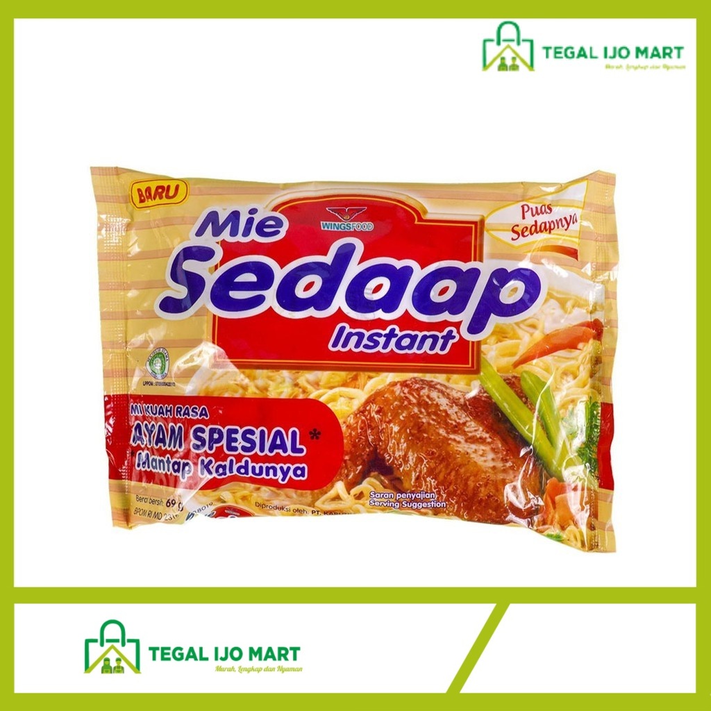 

Sedaap Mie Ayam Special 69 Gram Makanan Instan
