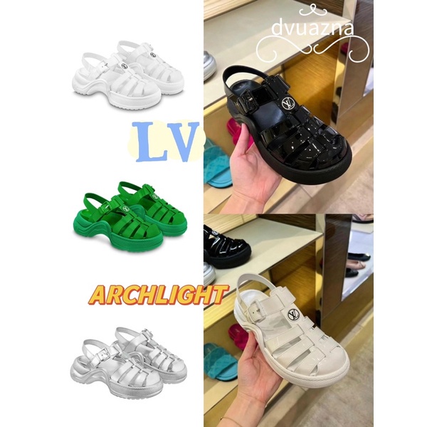 Brand new 100% Genuine LOUIS VUITTON/LV ARCHLIGHT 1.0 Thick floor fashion shoes