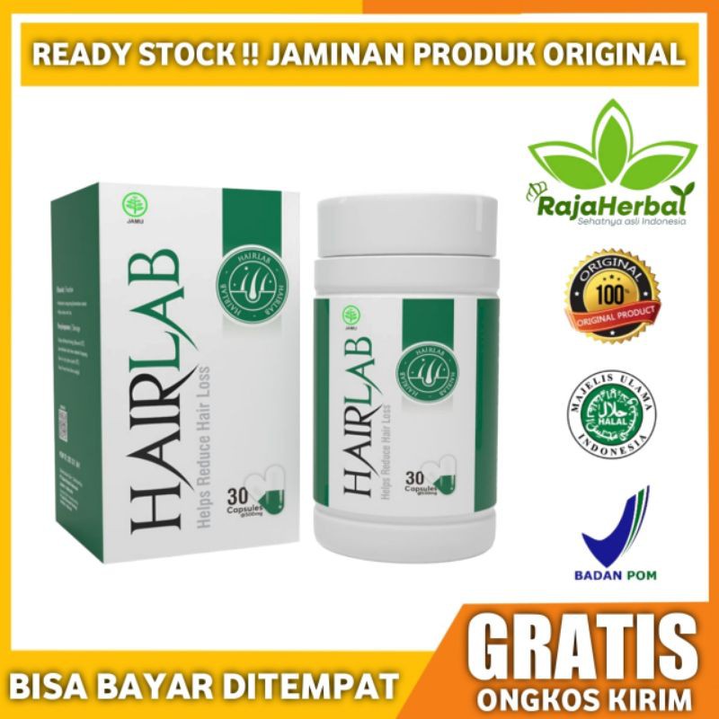 Hairlab Original 100% Asli Suplemen Penumbuh Rambut / Penyubur Rambut BPOM RI