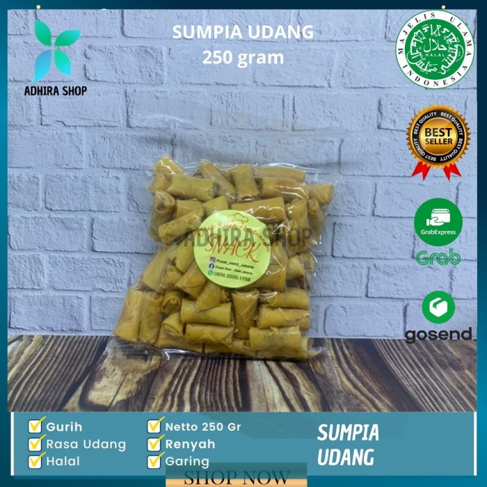 

Sumpia Udang Jumbo Full Ebi Snack Sumpiah Udang Roll Istimewa 250 gr - 250 gr