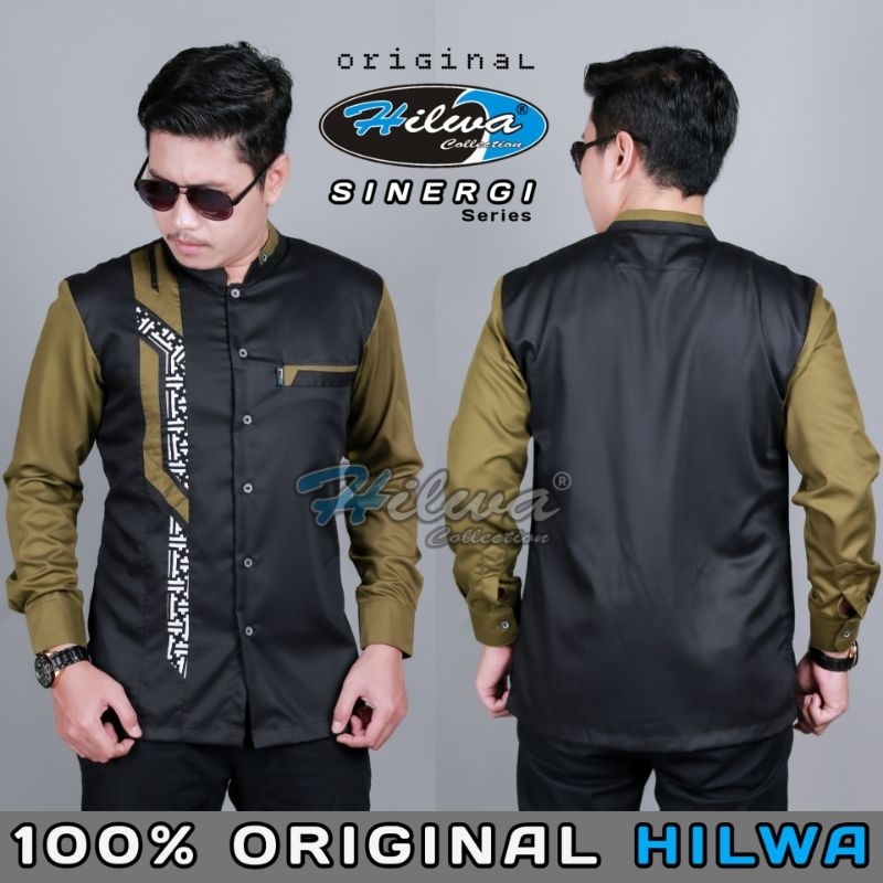 BAJU KOKO HILWA ORIGINAL SPESIAL BATIK Baju Muslim Pria Lengan Panjang Koko Hadroh Terbaru 2022 Koko