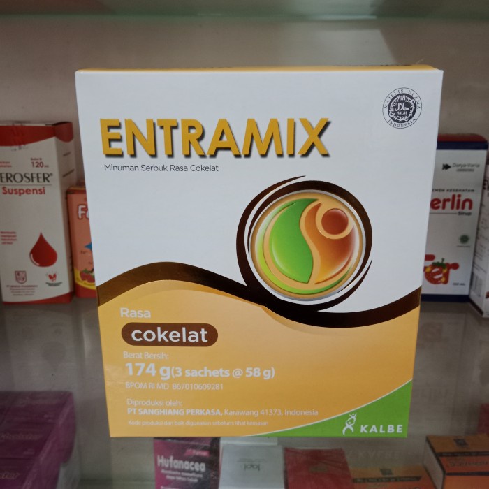 

Entramix coklat 174gr susu