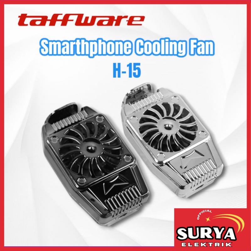Pendingin Handphone TAFFGO H15 Phone Cooling Pad Gaming Fan Cooler Radiator