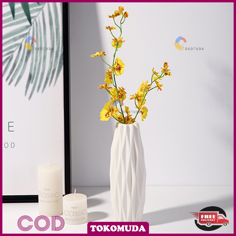 TokoMuda COD Tanaman Hias Bunga Hias Plastik Bunga mawar Bunga bakung Decoration