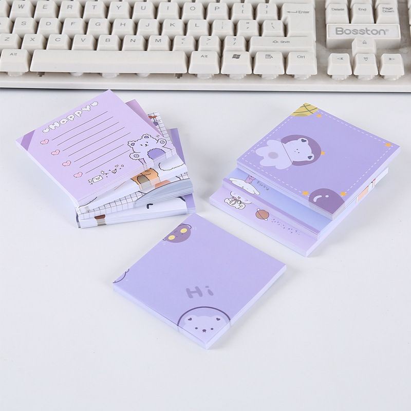 

17A. Purple Party - sticky notes - memo lucu catatan sokolah tugas pelajaran korea [lucu thehanscorner]