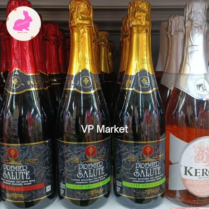 

Premier Salute White Grape 750ml | Minuman Berkarbonat Rasa Angur