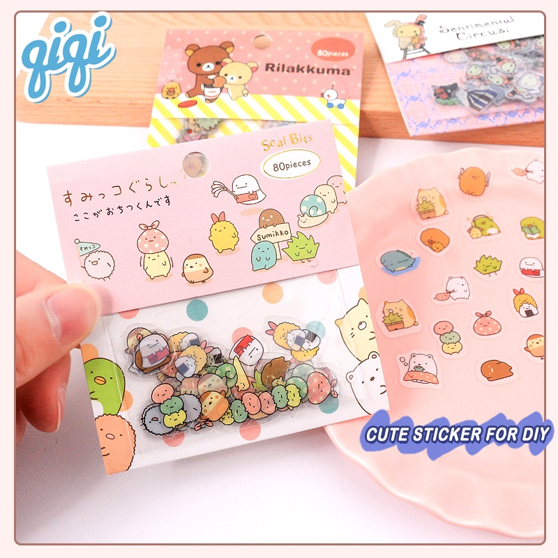 

cartoon stickers/Sticker Momo Aesthetic Stiker Buku Diary/stiker lucu - Qiqi Treasure