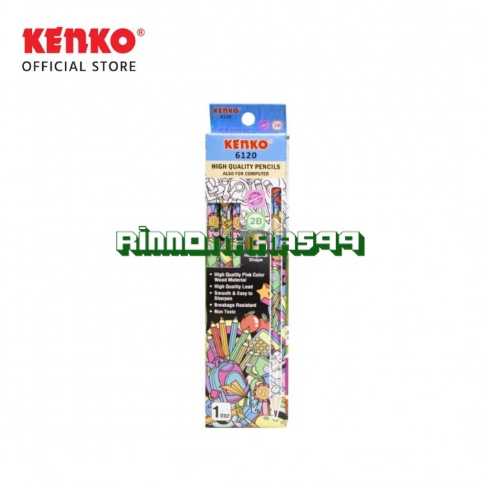 

KENKO PENCIL 2B-6120 DOODLE HEXAGONAL / PENSIL 2B / PENSIL TULIS / PENSIL UJIAN