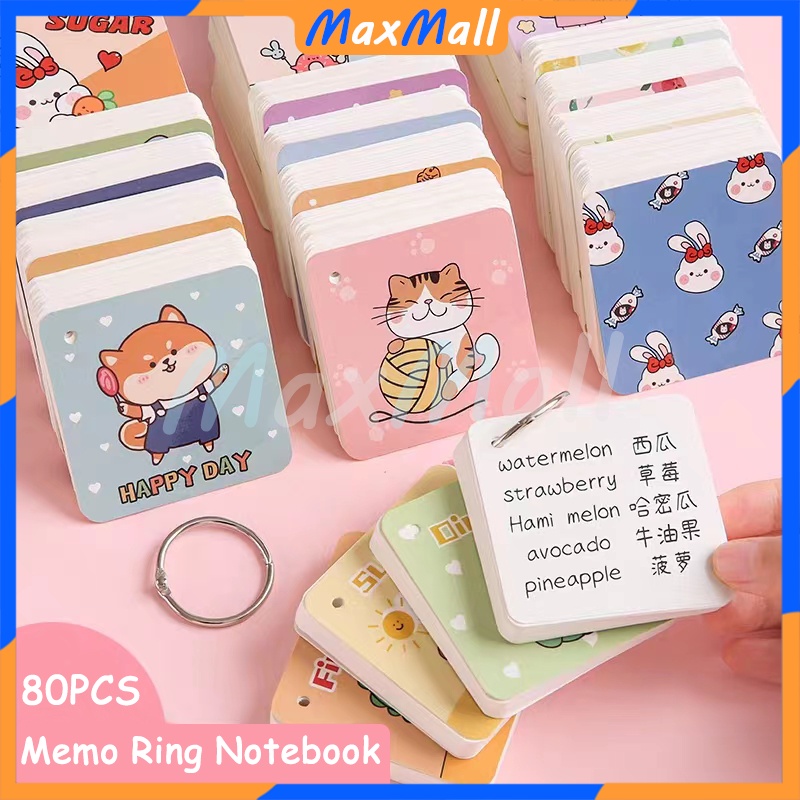 

Cute Mini Coil Notebook Memo Hamster Portable Small Diary Buku Mini Ring Notebook Ring Motif Memo Ring Notebook