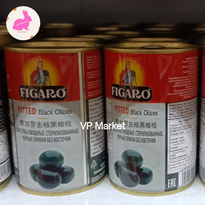 

Figaro Pitted Blac Olives 400gr