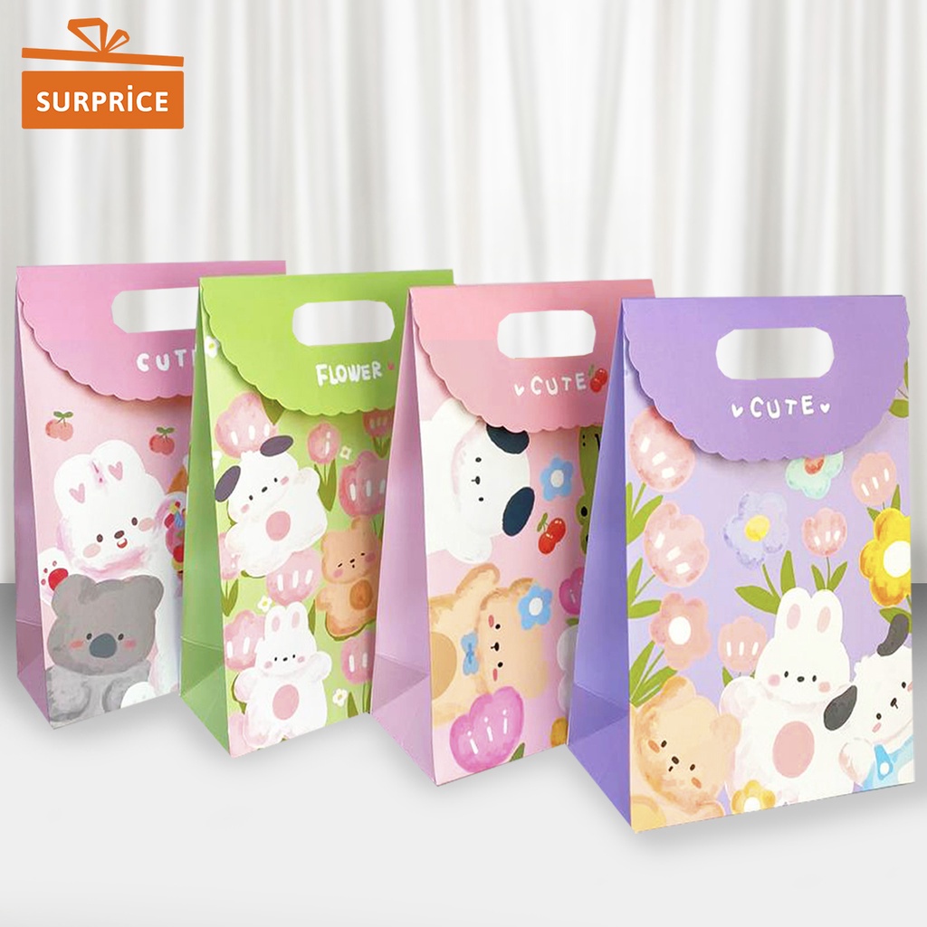 

Surprice Paperbag Motif Animals 26x19x9CM / Tas Kado Motif Animals Lucu