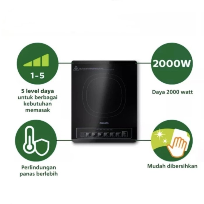 induction cooker hd4902 kompor listrik induksi - 2000watt