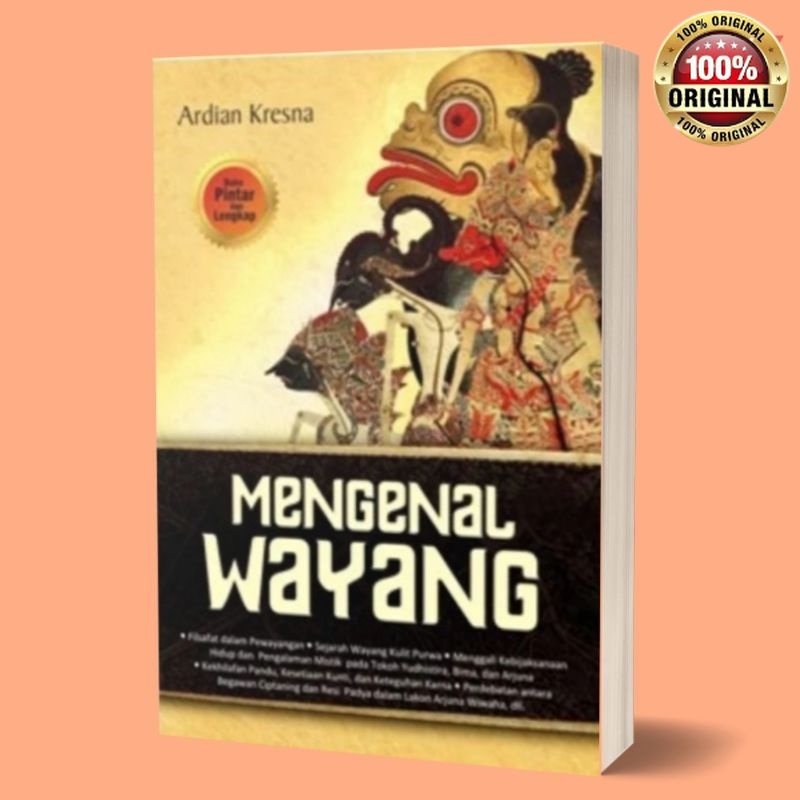 Buku mengenal wayang by ardian kresna/buku wayang/buku sejarah wayang