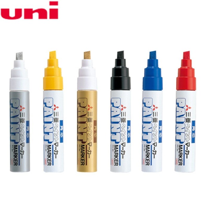 

Uni Paint Markers, Broad, Chissel Tip PX-30 4-8.5mm - Hitam