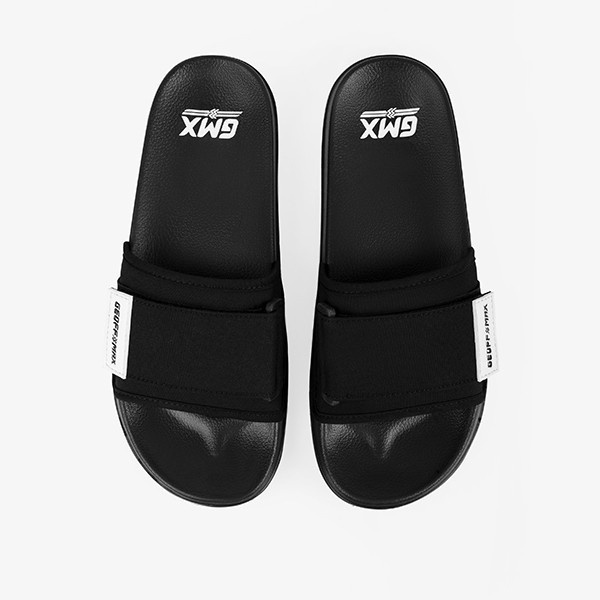COD Geoff Max - Quincy Black | Sandals Slipper | Sandal Selop | Sandal Slide | Sanda Pria Wanita