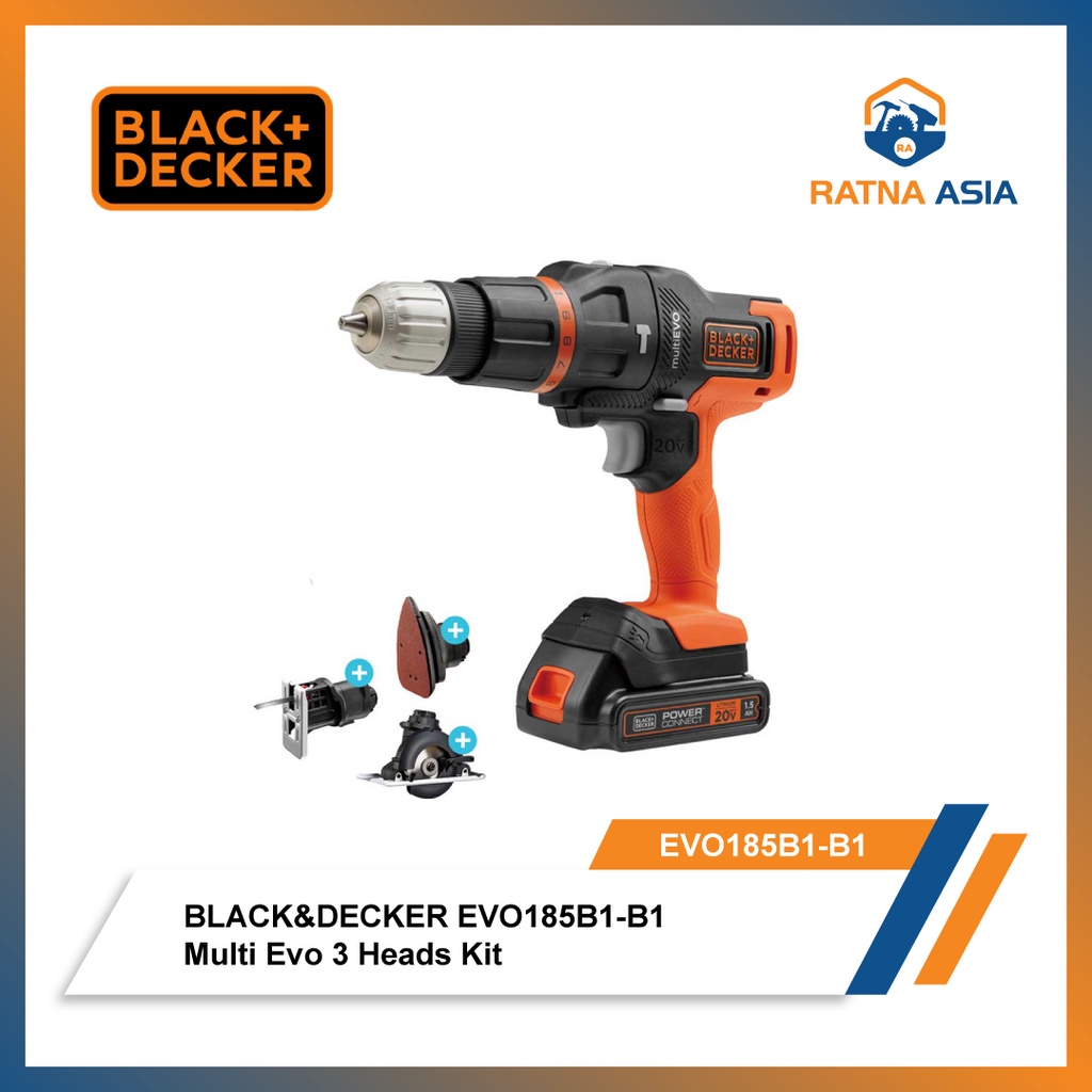 BLACK&DECKER EVO185B1-B1 Multi Evo 3 Heads Kit EVO185B1