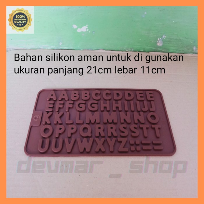 cetakan coklat huruf silikon / cetakan puding