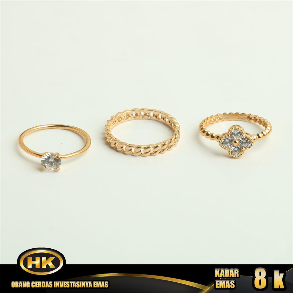 HK Mustika Gold - Cincin Emas 8K - Type 428