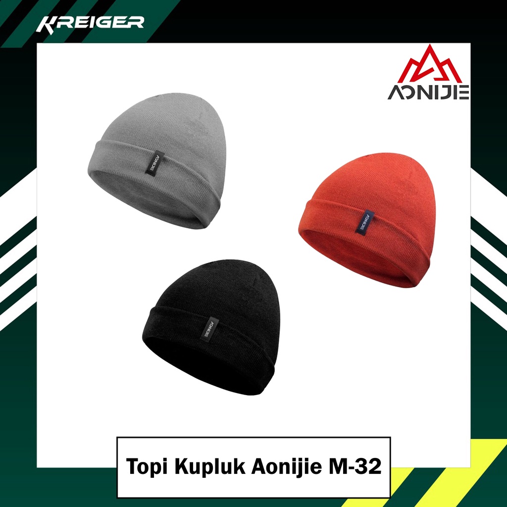 Topi Kupluk Rajut Aonijie M-32 Warm Beanie Hat Unisex Hiking Camping Piknik Traveling Olah Raga Spor