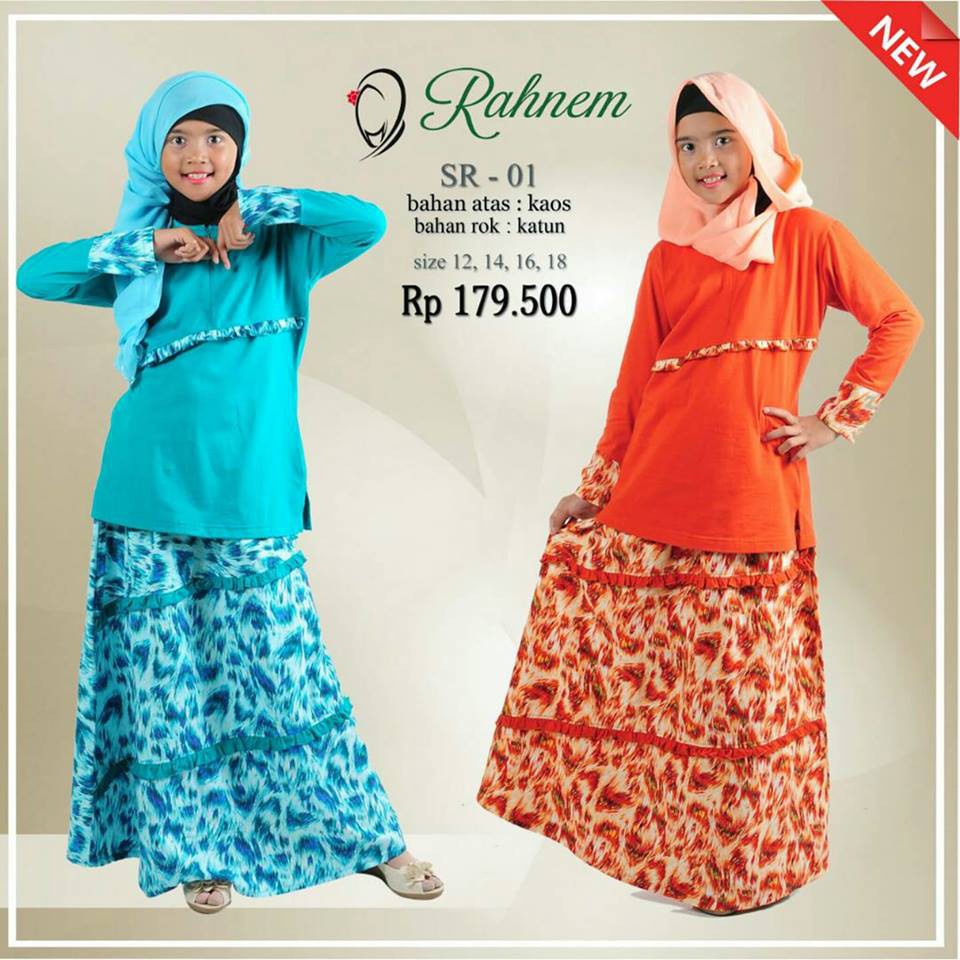 Gamis Remaja Set Rok / Rahnem SR-01