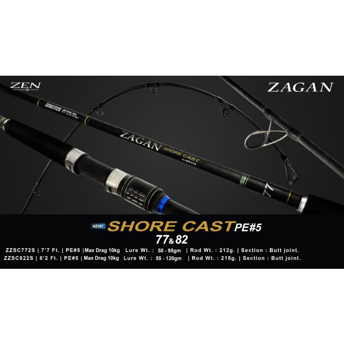 ZEN ZAGAN Joran spinning SHORE CAST Popping - ZZSC772S